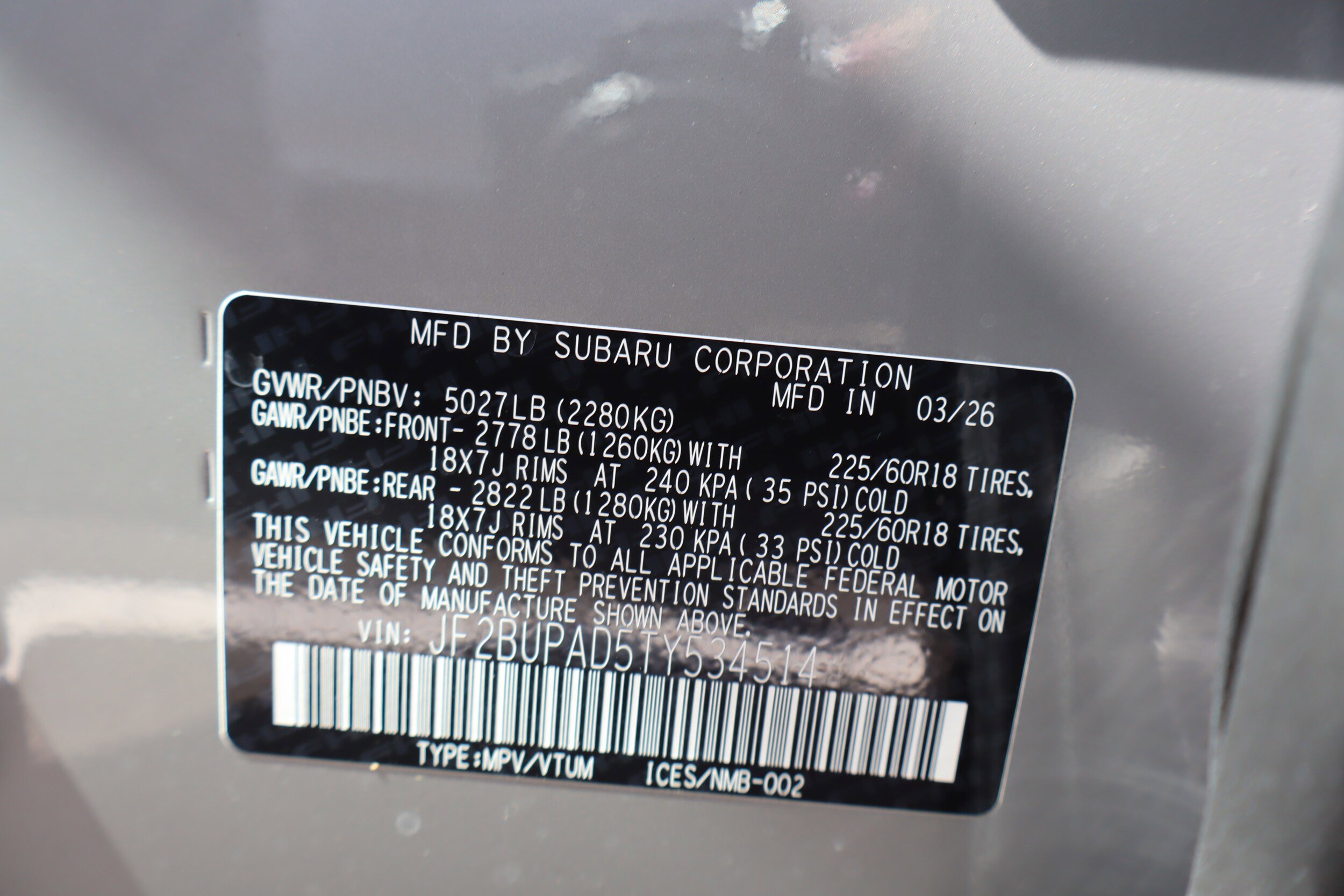 New 2026 Subaru Outback Premium AWD/4WD image 21