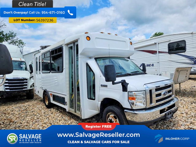 Used 2017 Ford E-450 and Econoline 450 Super Duty w/ Shuttle Bus Prep Package RWD image 1