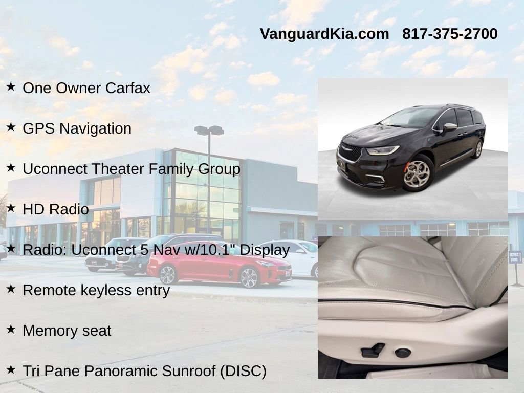 Used 2021 Chrysler Pacifica Limited w/ Uconnect Theater Family Group image 6