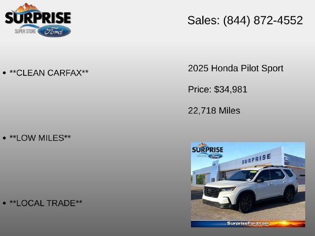Used 2025 Honda Pilot Sport image 6