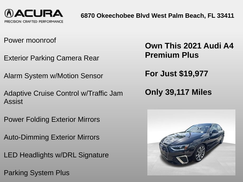 Used 2021 Audi A4 2.0T Premium Plus w/ Premium Plus Package AWD/4WD image 24