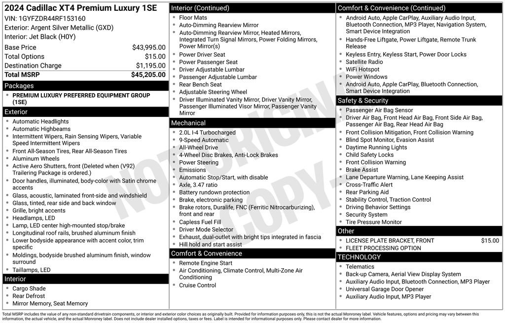 Used 2024 Cadillac XT4 Premium Luxury image 17