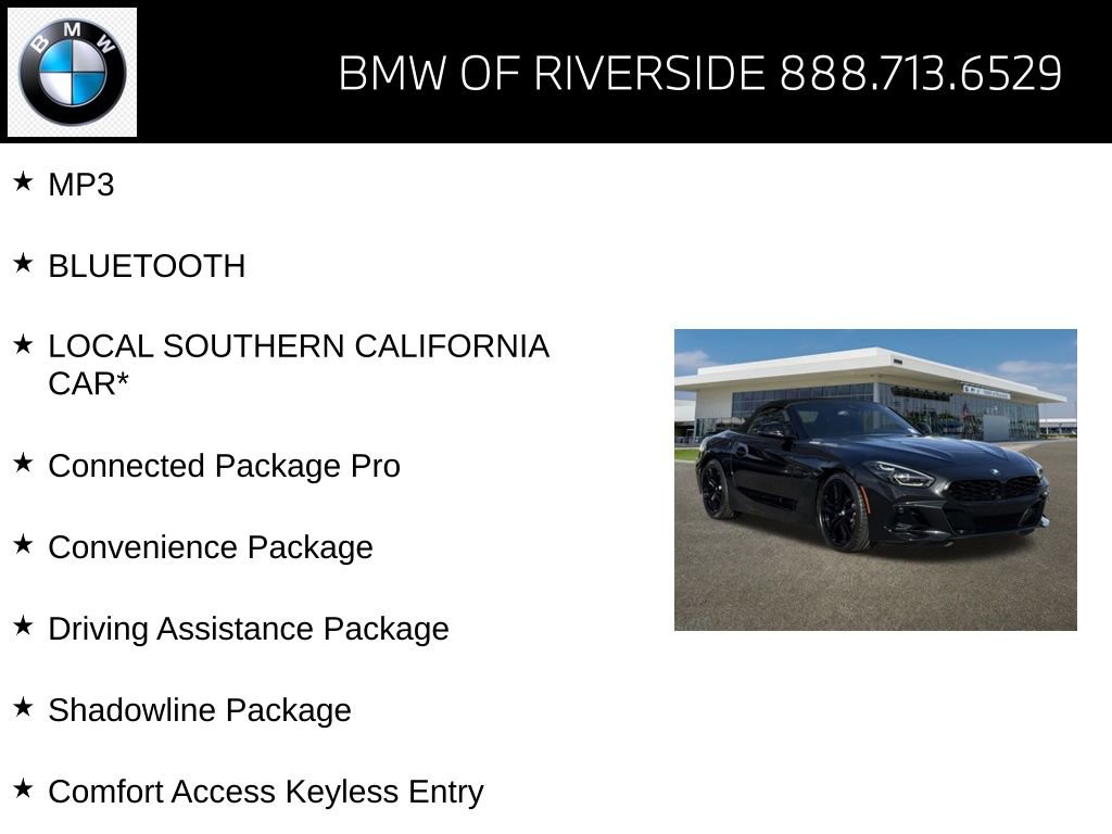 Certified 2023 BMW Z4 sDrive30i w/ Shadowloine Package image 15