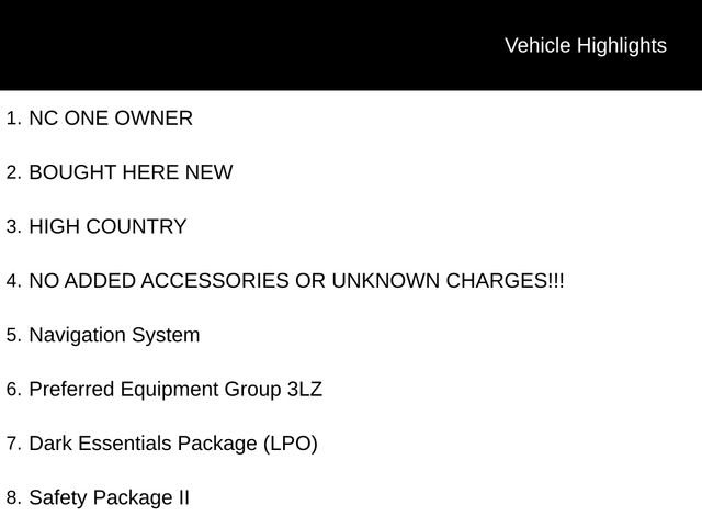 Used 2022 Chevrolet Silverado 1500 High Country w/ LPO, Dark Essentials Package image 4