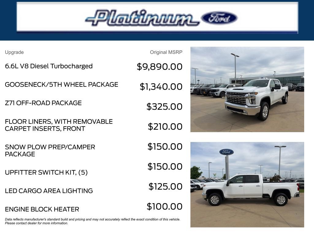 Used 2023 Chevrolet Silverado 2500 LTZ w/ Gooseneck/5TH Wheel Package AWD/4WD image 11