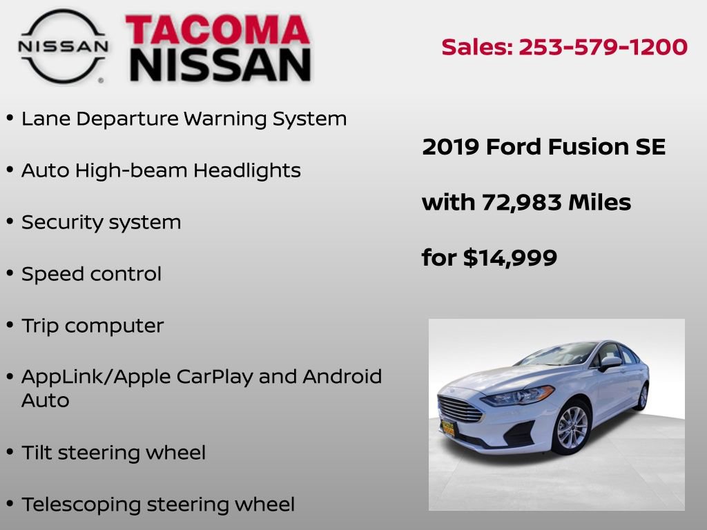 Used 2019 Ford Fusion SE image 8