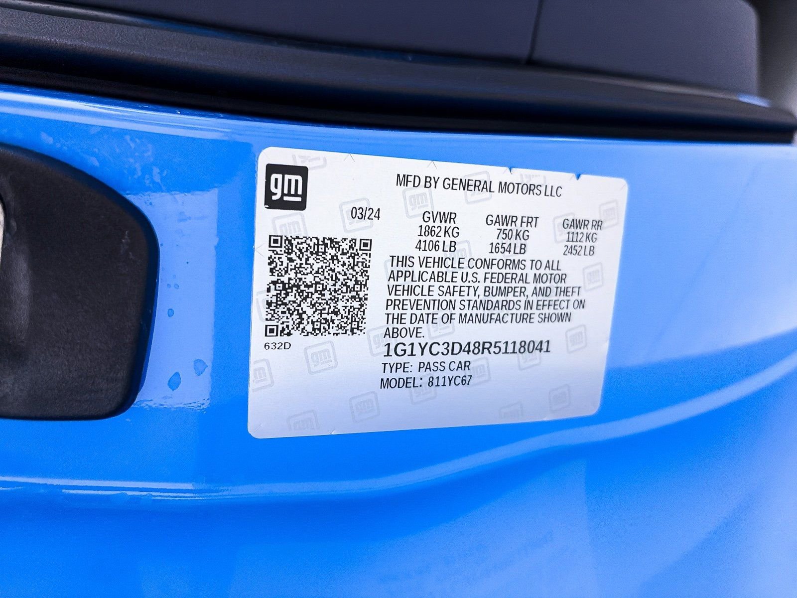 Used 2024 Chevrolet Corvette Stingray Premium Conv w/ Battery Protection Package image 38