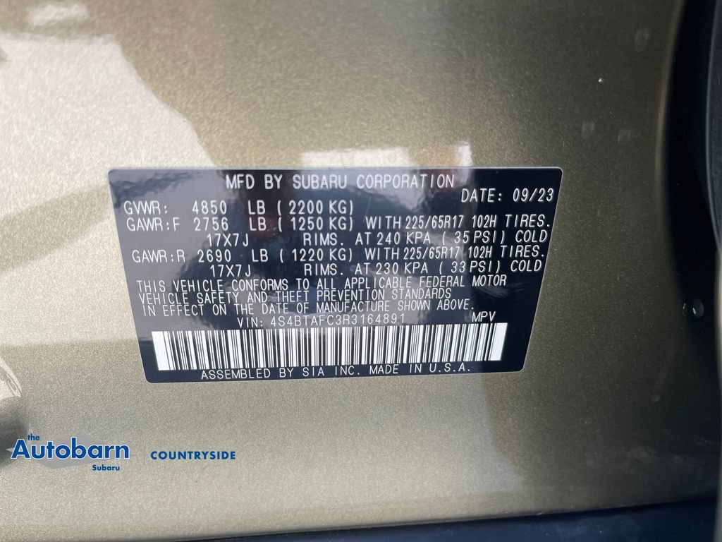 Certified 2024 Subaru Outback Premium AWD/4WD image 30