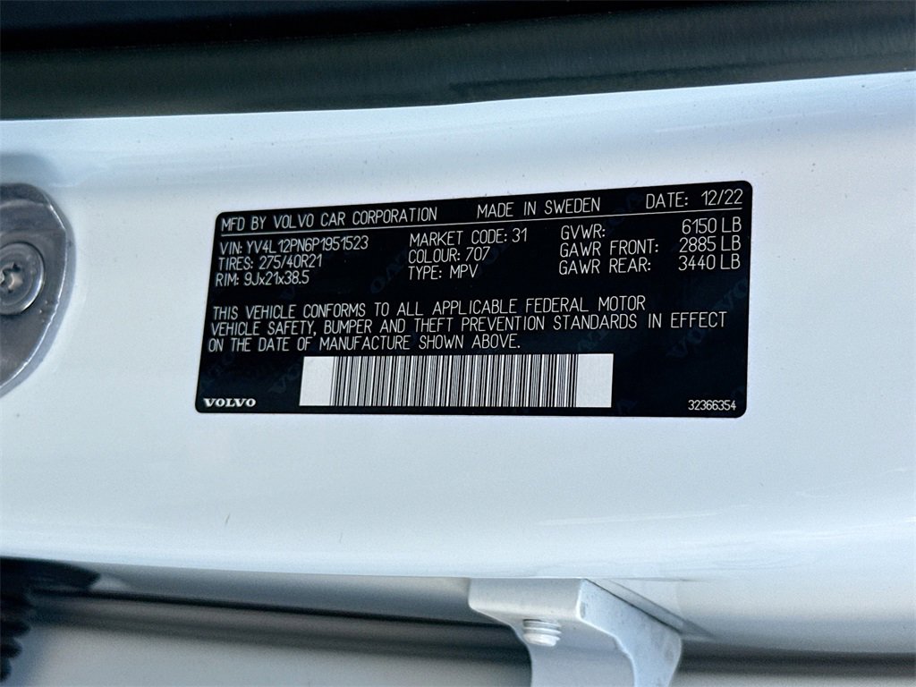 Used 2023 Volvo XC90 B5 Plus w/ Protection Package Premier image 36