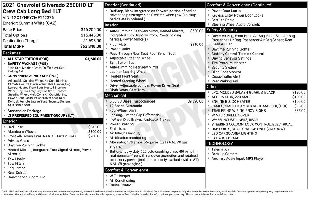Used 2021 Chevrolet Silverado 2500 LT w/ All Star Edition AWD/4WD image 40