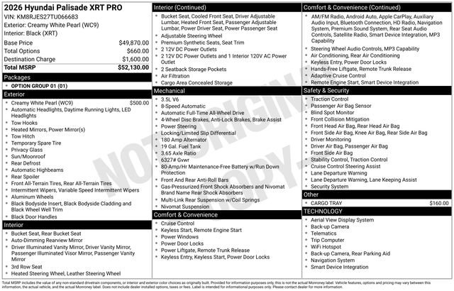 New 2026 Hyundai Palisade XRT Pro AWD/4WD image 18
