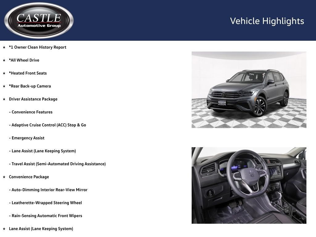 Used 2023 Volkswagen Tiguan S w/ Driver Assistance Package AWD/4WD image 4