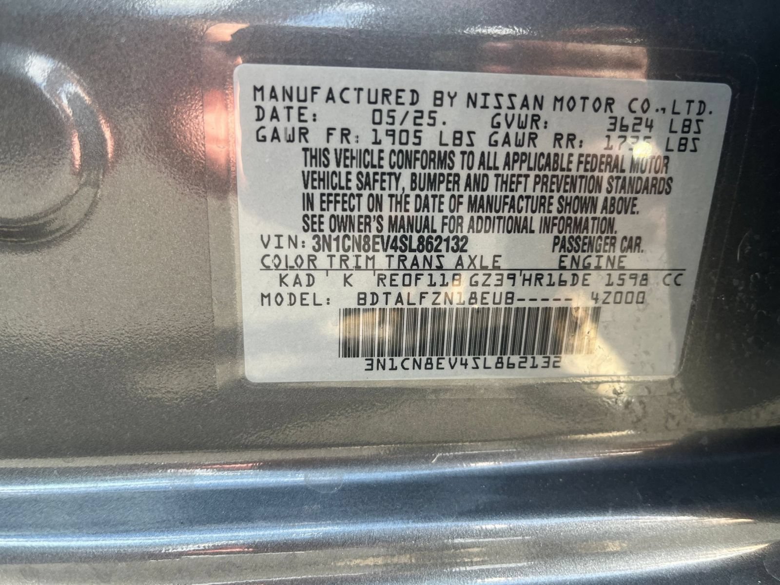 Used 2025 Nissan Versa SV FWD image 26