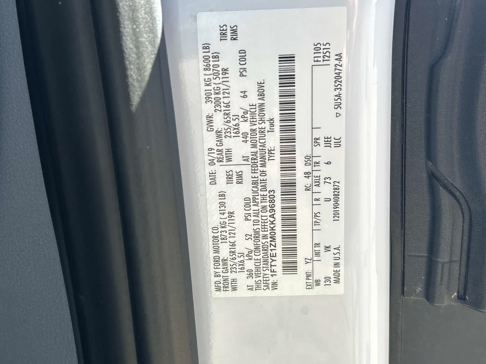 Used 2019 Ford Transit 150 130 Low Roof RWD image 13