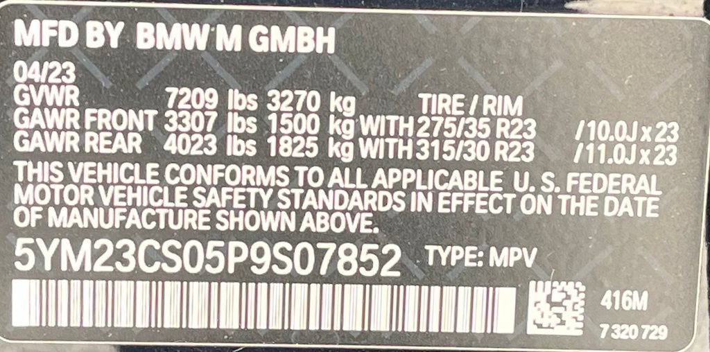 Used 2023 BMW XM AWD/4WD image 45