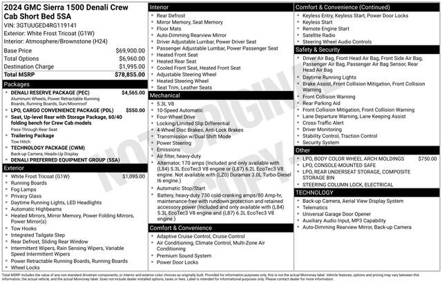 Used 2024 GMC Sierra 1500 Denali w/ Denali Reserve Package AWD/4WD image 27