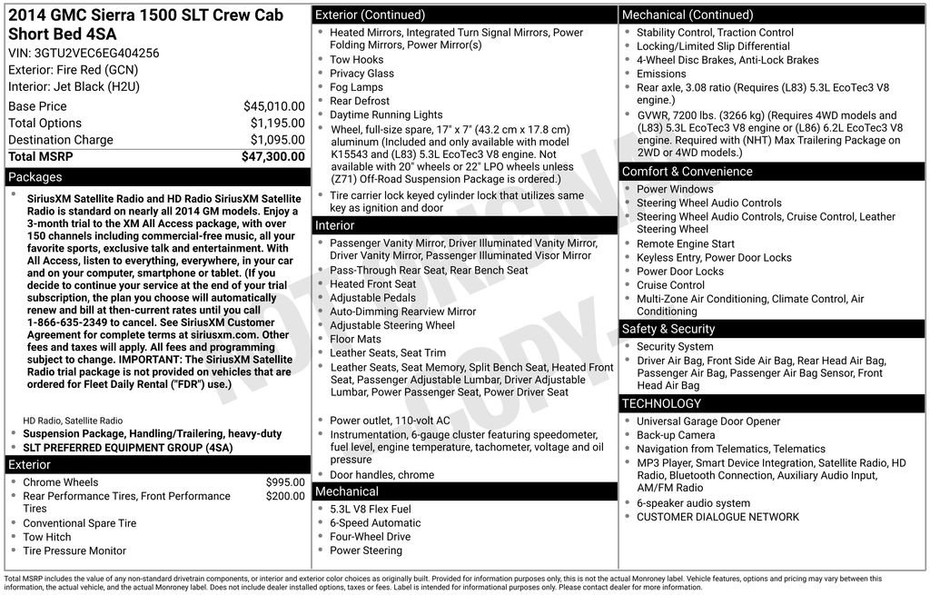 Used 2014 GMC Sierra 1500 SLT AWD/4WD image 6
