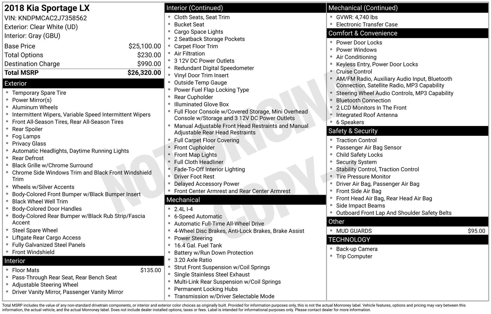Used 2018 Kia Sportage LX image 6