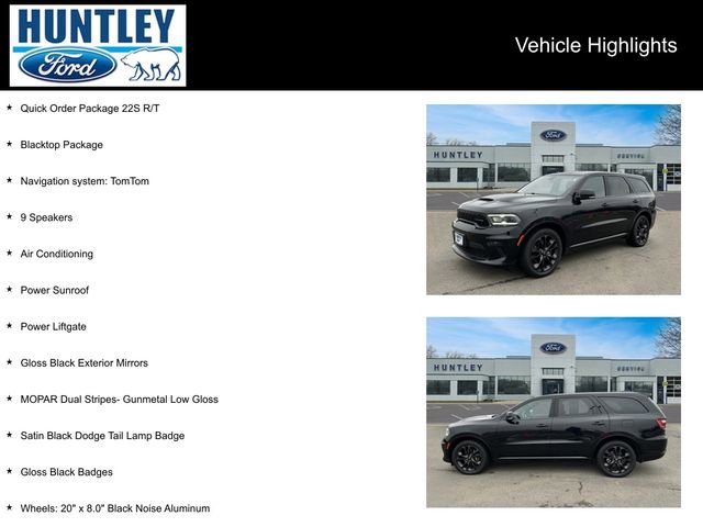 Used 2022 Dodge Durango R/T w/ Blacktop Package image 2