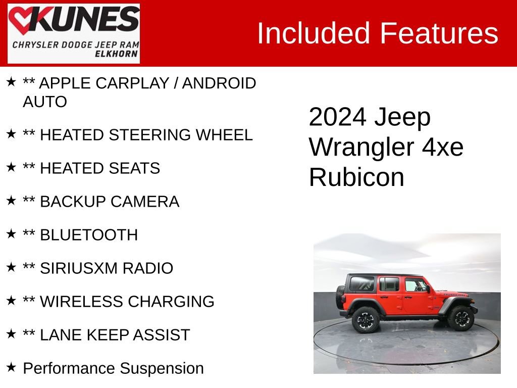 Used 2024 Jeep Wrangler Unlimited Rubicon 4xe image 2