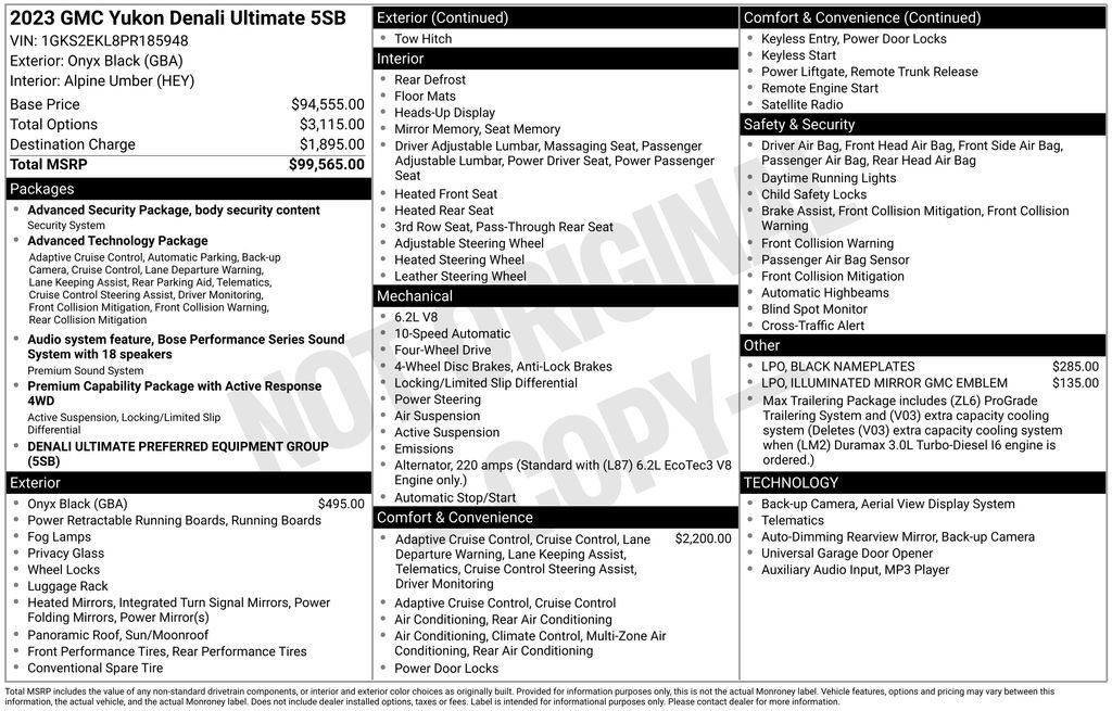 Used 2023 GMC Yukon Denali Ultimate image 13