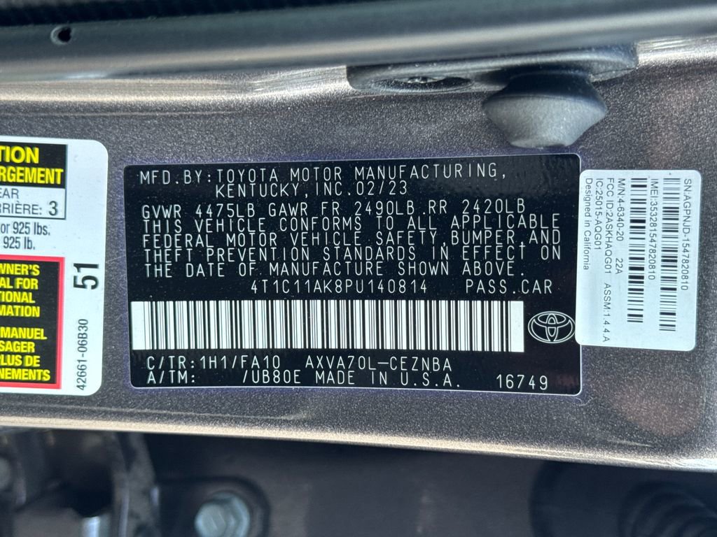 Used 2023 Toyota Camry LE FWD image 26