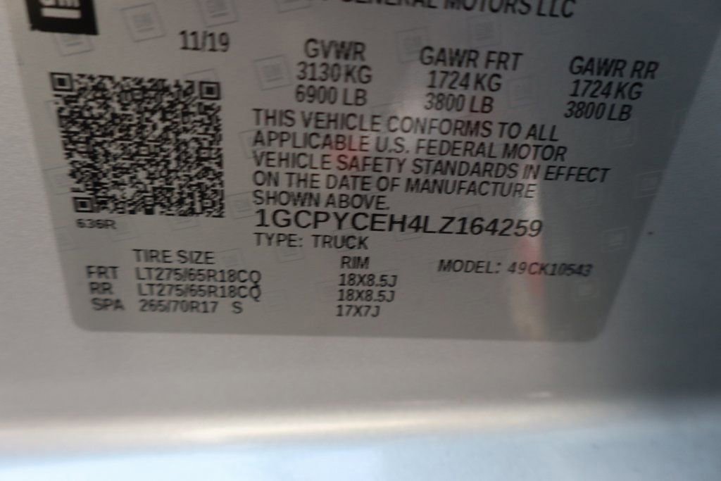 Used 2020 Chevrolet Silverado 1500 Custom Trail Boss w/ Custom Convenience Package image 30