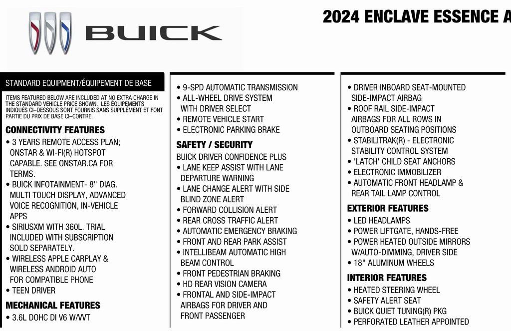 Used 2024 Buick Enclave Essence image 3