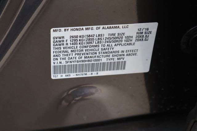 Used 2017 Honda Pilot Touring image 31