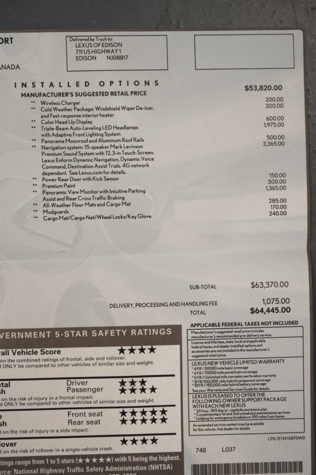 Used 2022 Lexus RX 450h F Sport w/ Accessory Package AWD/4WD image 67