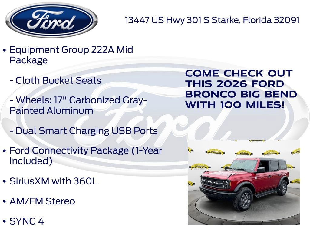 New 2026 Ford Bronco Big Bend AWD/4WD image 20