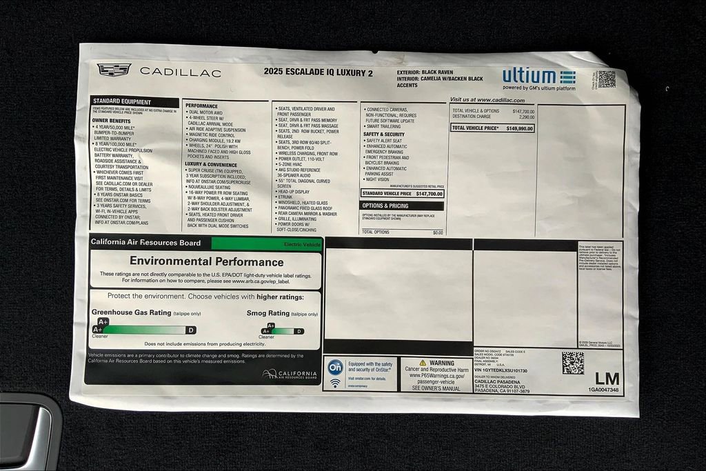 New 2025 Cadillac Escalade IQ Luxury 2 image 20