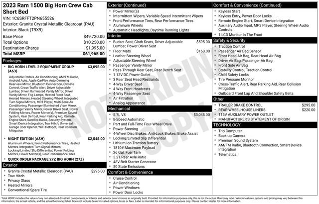 Used 2023 RAM 1500 Big Horn AWD/4WD image 6
