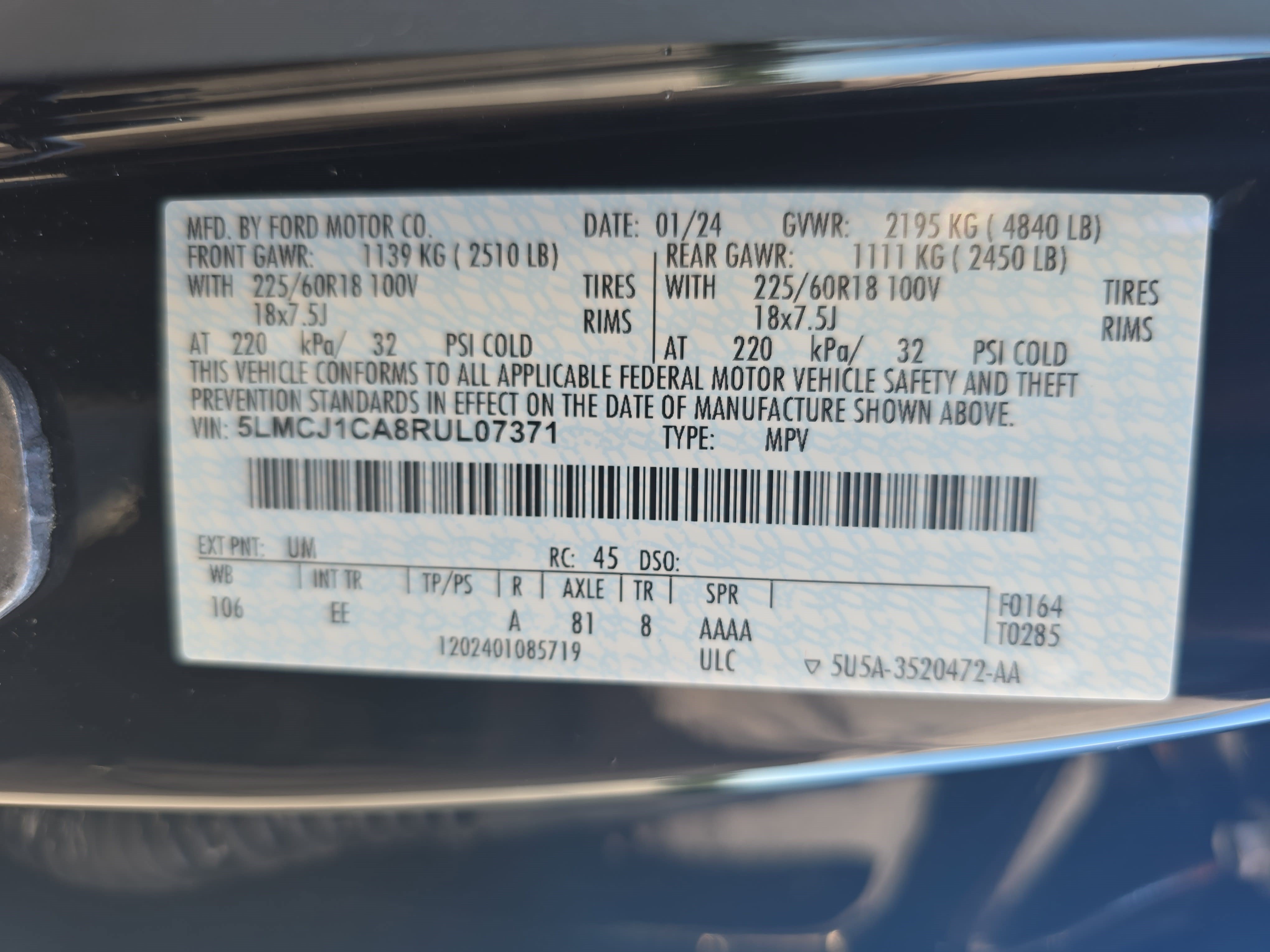 Certified 2024 Lincoln Corsair FWD image 34