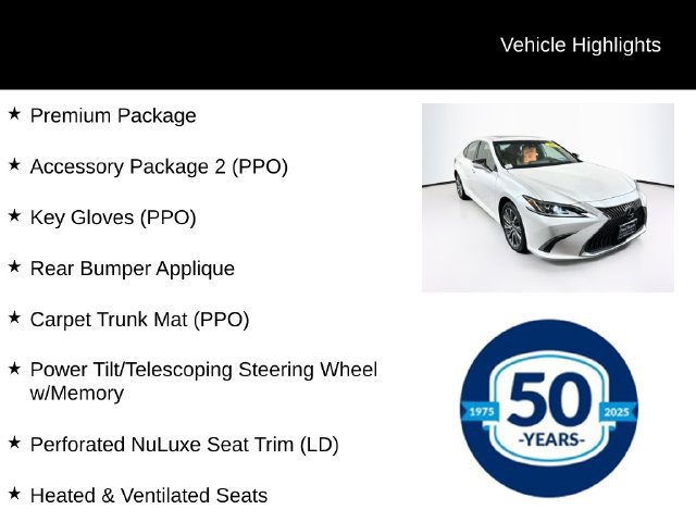 Used 2021 Lexus ES 350 w/ Premium Package FWD image 8