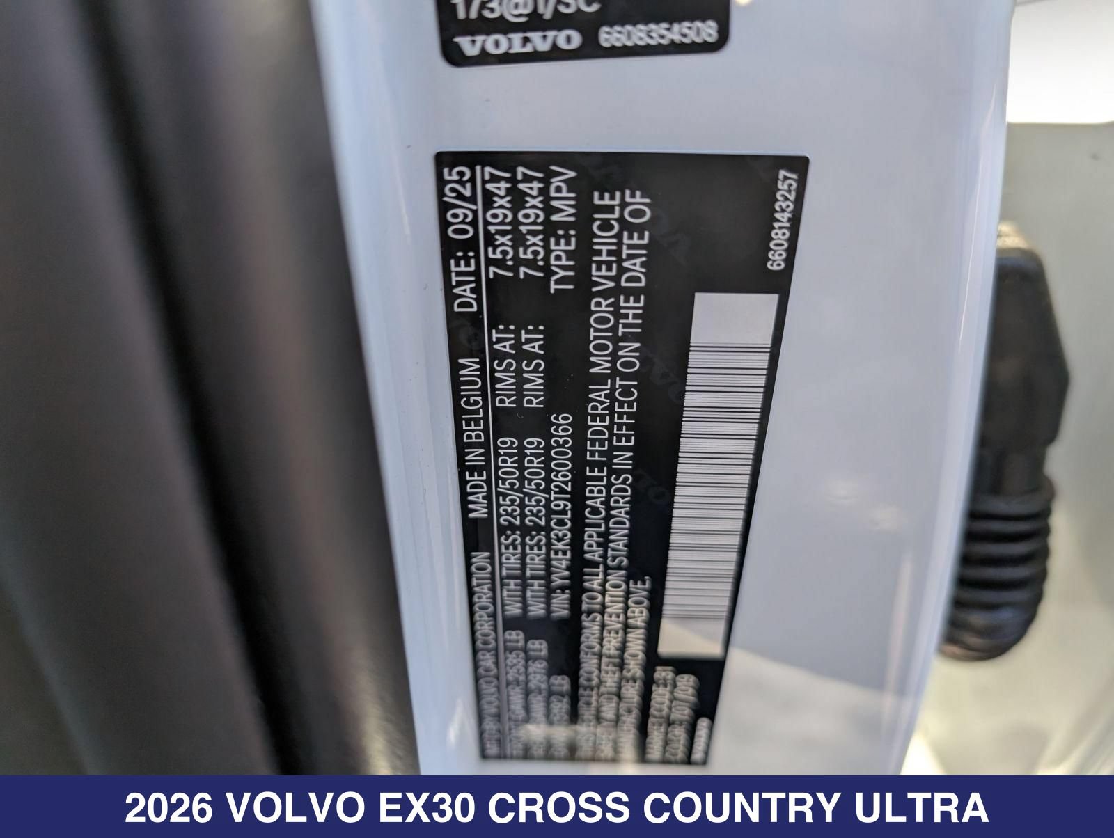 New 2026 Volvo EX30 Cross Country Ultra w/ Protection Package Premier AWD/4WD image 26