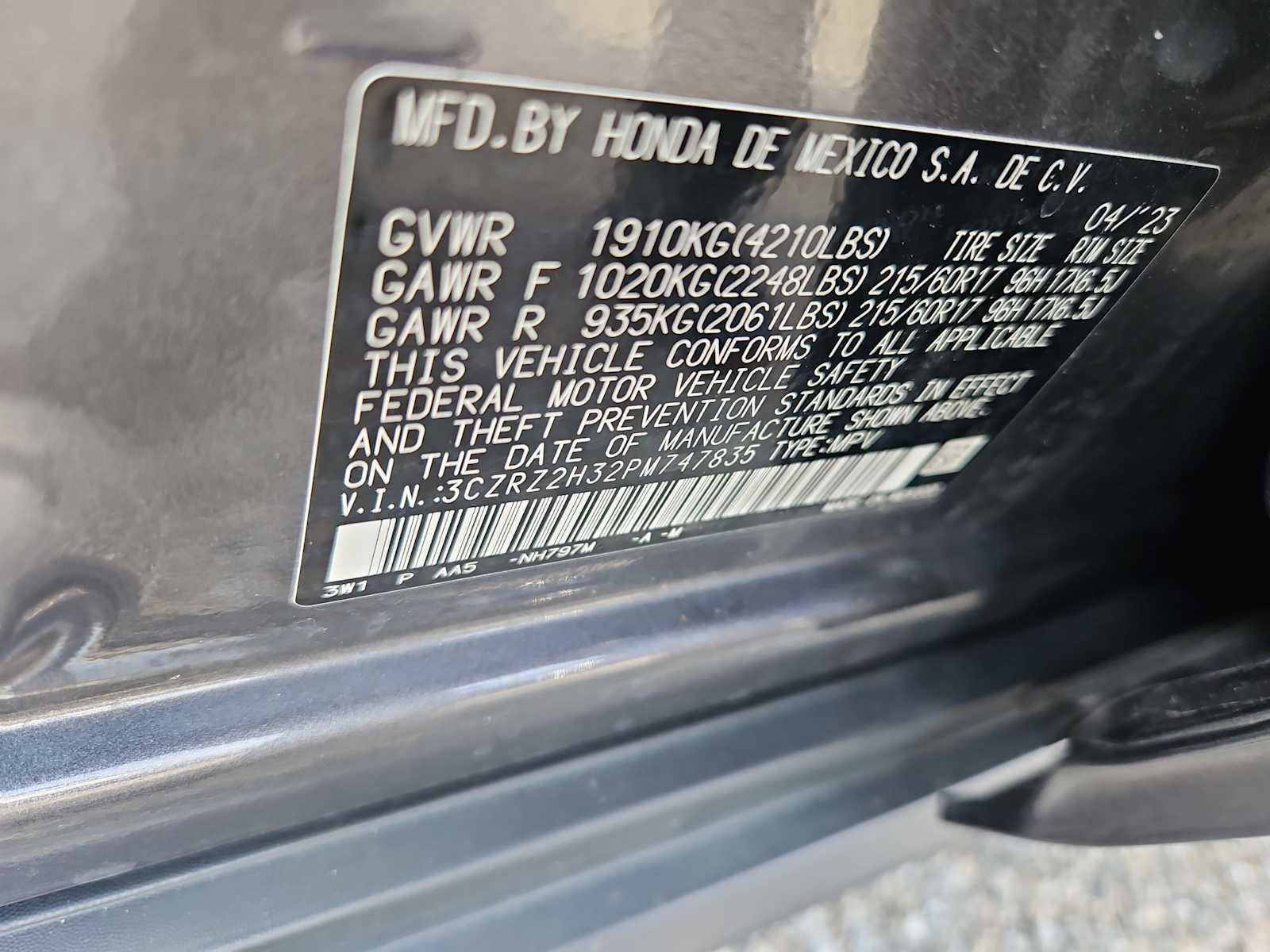 Certified 2023 Honda HR-V LX image 14