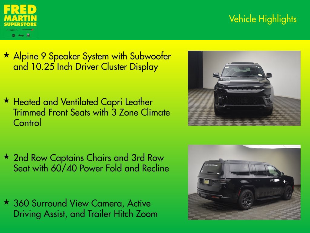 New 2026 Jeep Grand Wagoneer 4WD w/ Quick Order Packge 29V Upland image 14