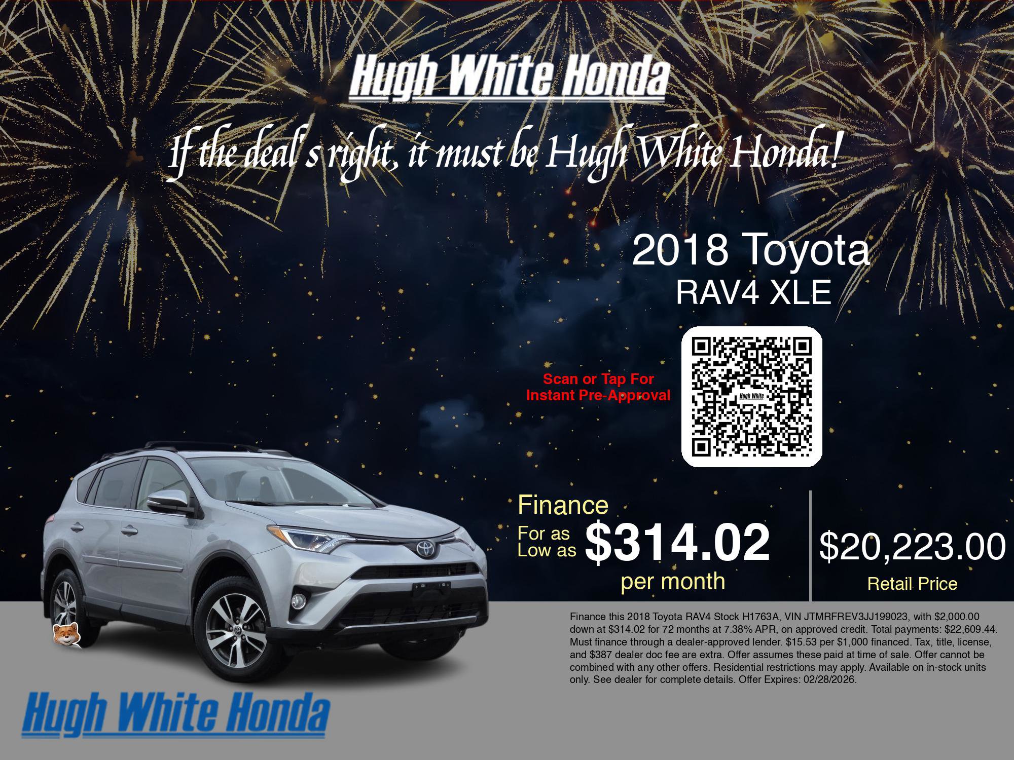 Used 2018 Toyota RAV4 XLE image 3