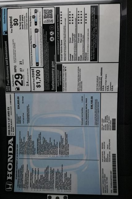 New 2026 Honda CR-V EX image 26