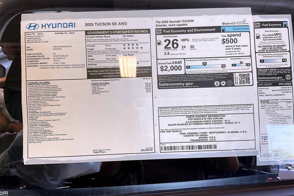 New 2025 Hyundai Tucson SE image 13