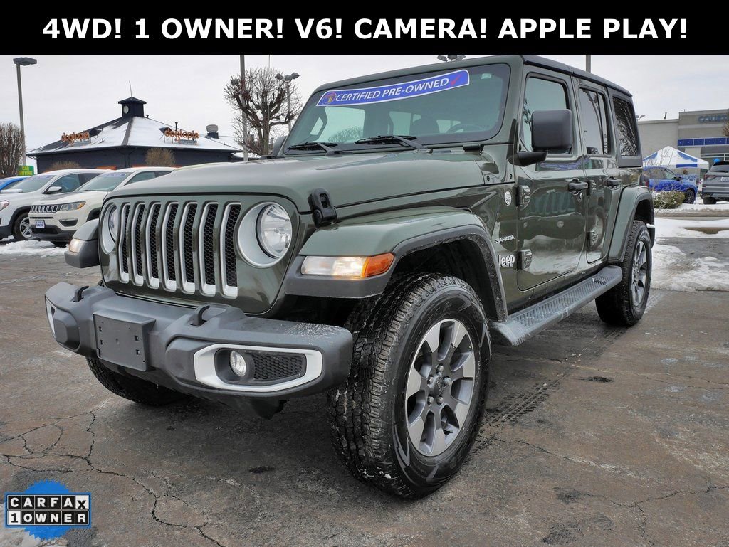 Used 2021 Jeep Wrangler Unlimited Sahara w/ Uconnect 4C Nav & Sound Group