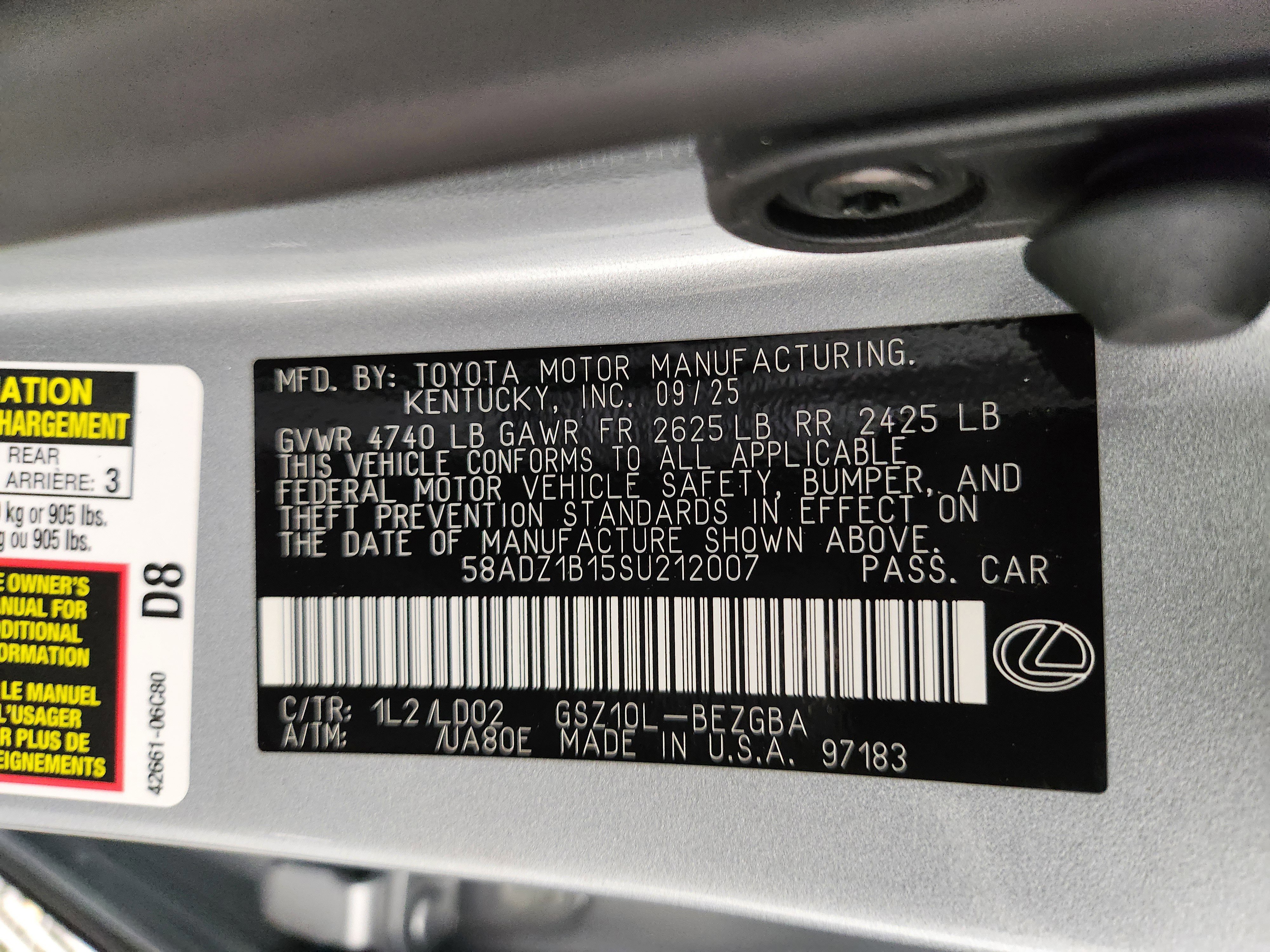 New 2025 Lexus ES 350 w/ Premium Package image 39