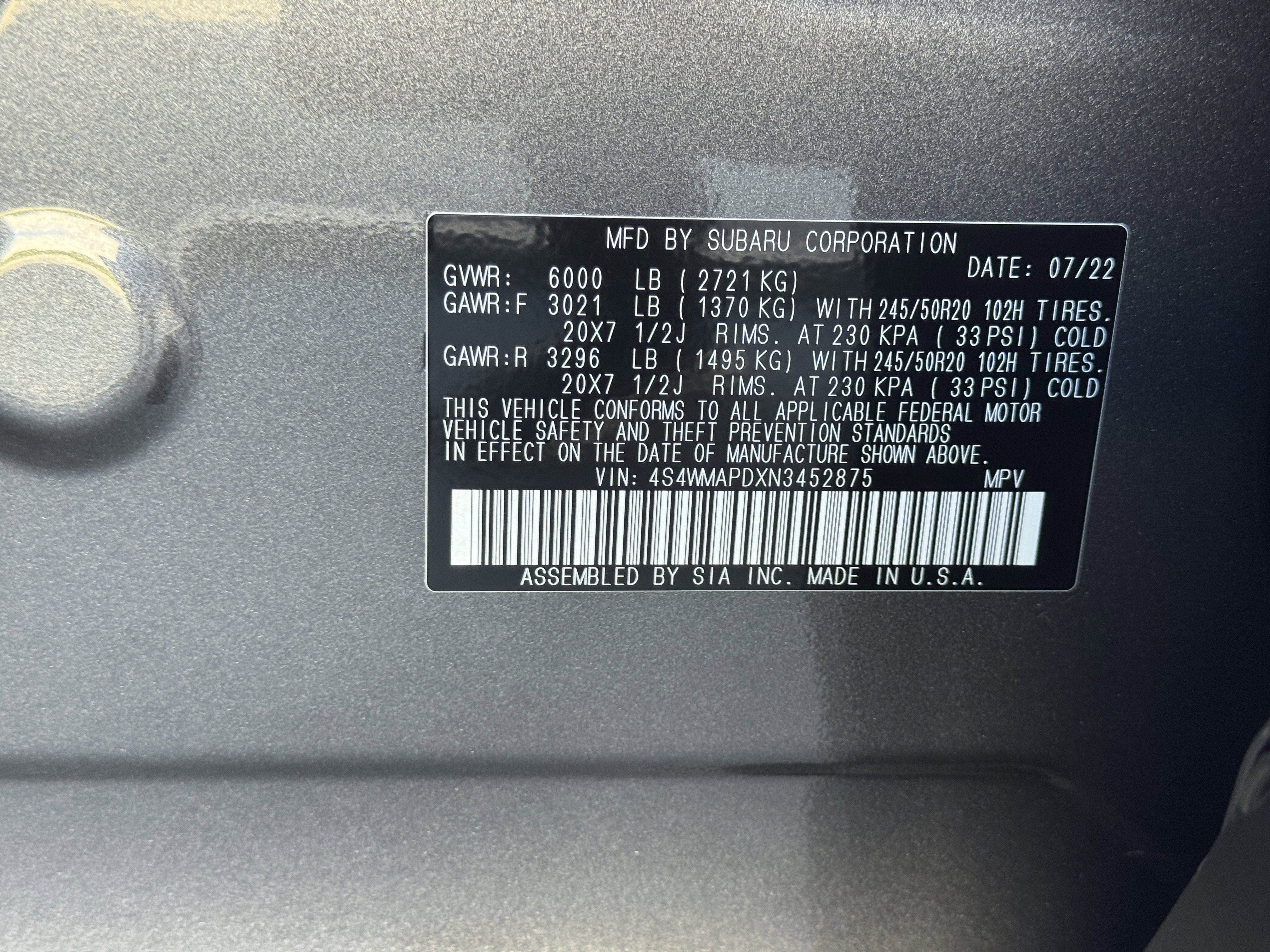 Used 2022 Subaru Ascent Limited w/ Technology Package image 38