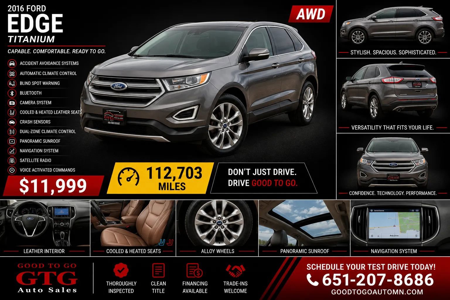 Used 2016 Ford Edge Titanium w/ Equipment Group 302A