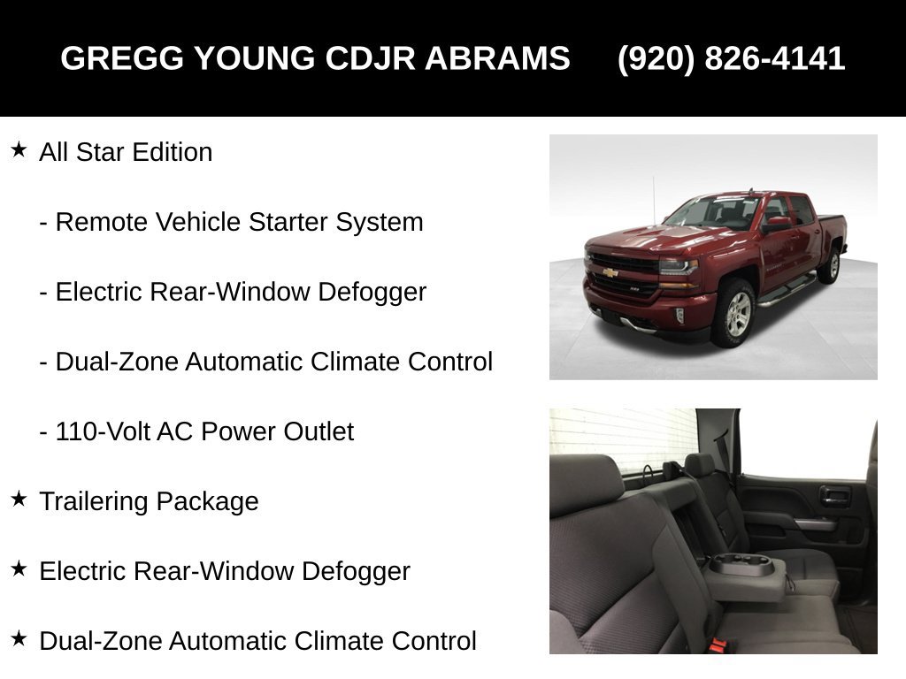Used 2018 Chevrolet Silverado 1500 LT w/ All Star Edition AWD/4WD image 7
