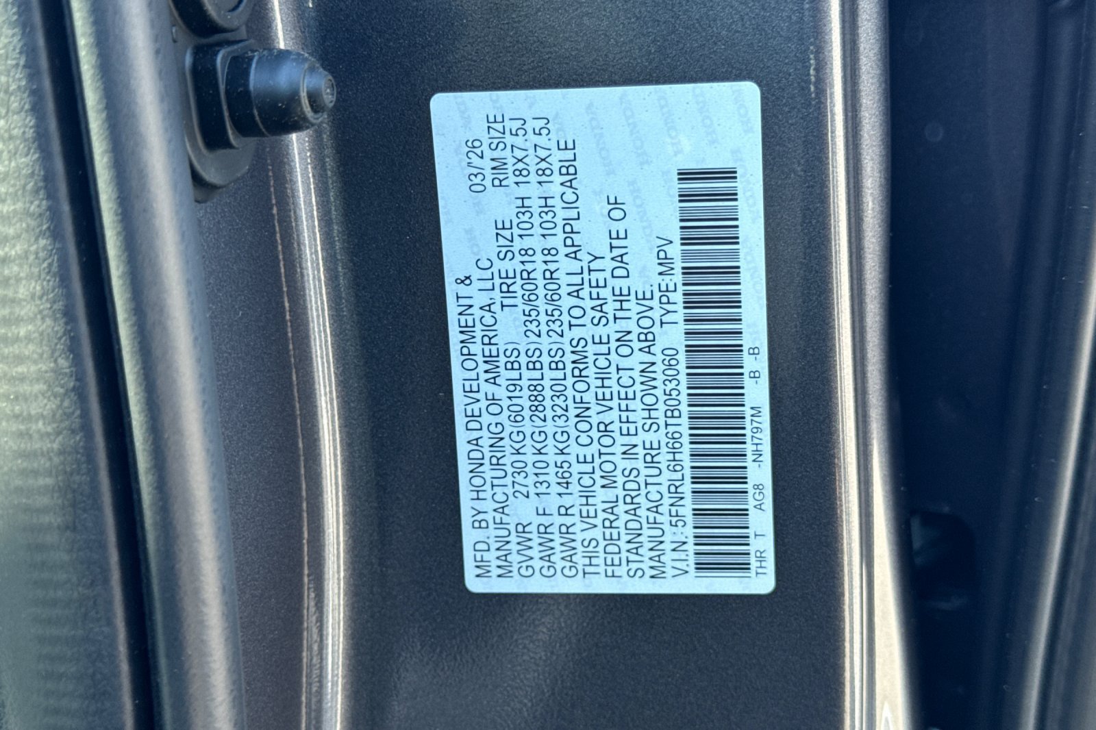 New 2026 Honda Odyssey EX-L image 25