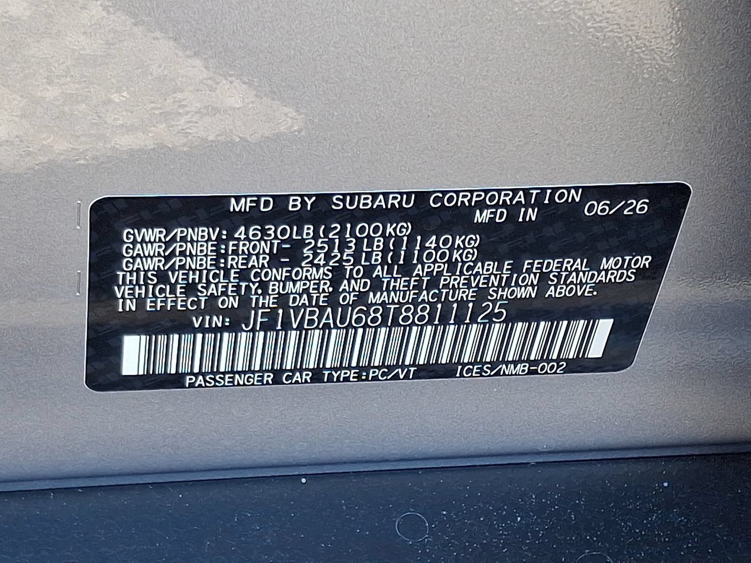 New 2026 Subaru WRX GT AWD/4WD image 12