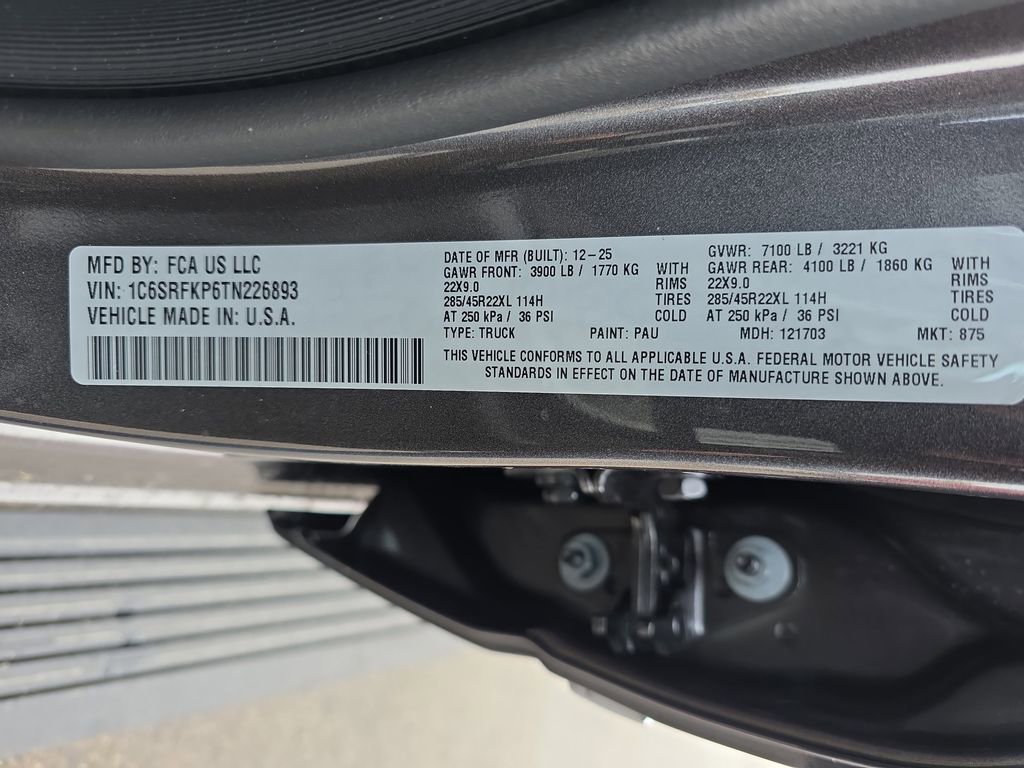 New 2026 RAM 1500 Tungsten w/ Off Road Group AWD/4WD image 37
