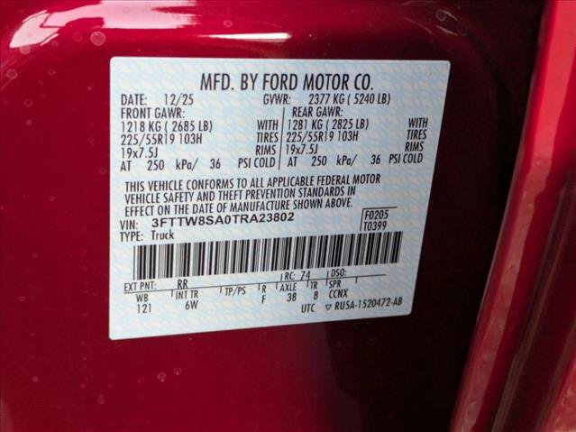 New 2026 Ford Maverick Lariat w/ Black Appearance Package AWD/4WD image 19